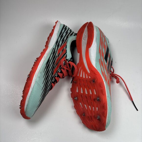 Adidas Unisex Track Spikes Sprint Shoes US 9.5 Mint Coral racing cleats main image 10